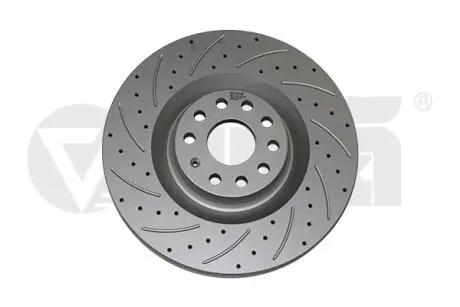 66151717001 Диск гальмівний передній перфорований (Geomet) Skoda Superb (08-13)/VW Golf (0 VIKA підбір по vin на Brocar