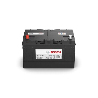 0092T30361 Аккумуляторная батарея 110Ah/680A (349x175x235/+L/B00) BOSCH підбір по vin на Brocar