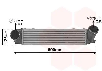 06014712 Інтеркулер BMW X1 E84 (09-) (Van Wezel) VAN WEZEL підбір по vin на Brocar