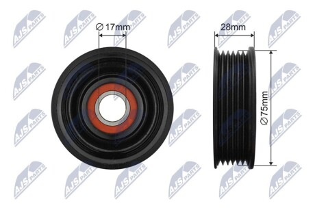 RRKMZ003 ROLKA PASKA WIELOROWKOWEGO NTY подбор по vin на Brocar