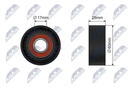 RNKMZ013A PULLEY IDLER V-BELT NTY підбір по vin на Brocar