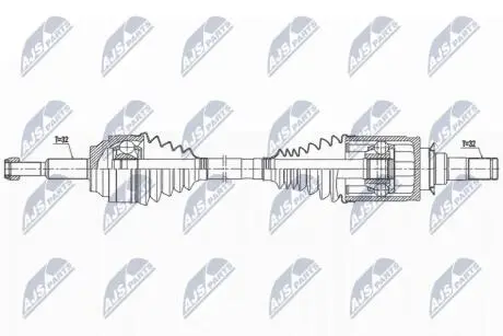 NPWCH128 ПОЛУОСЬ NTY подбор по vin на Brocar