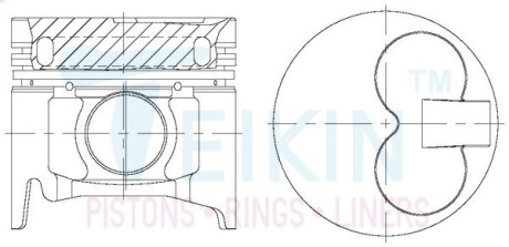 42185AGSTD Поршні стандарт (STD) (к-кт на двигун) Mazda BT-50 (WL-T) Alfin Gallery TEIKIN підбір по vin на Brocar