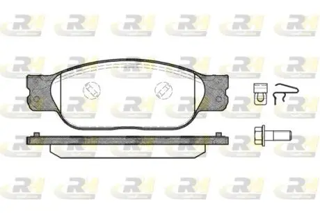 273110 Гальмівні колодки дискові ROADHOUSE підбір по vin на Brocar