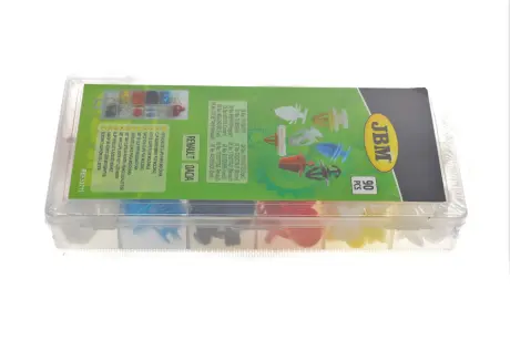 53711 Набір кліпс пластмасових для молдингів (90 шт) (Renault/Dacia) JBM підбір по vin на Brocar