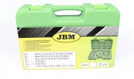 52418 Набор насадок сквозных (39 предметов) JBM подбор по vin на Brocar
