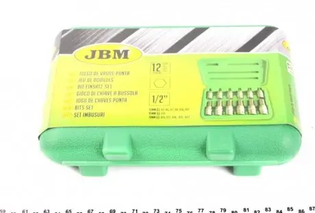51260 Набор бит 6-гранных 1/2&quot; (12шт) JBM підбір по vin на Brocar
