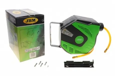 53581 Шланг воздушный на автоматической катушке JBM 3/8&quot; (d=9.5mm) 13м JBM підбір по vin на Brocar
