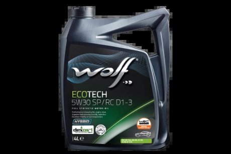 1049901 ECOTECH 5W30 SP/RC D1-3 4Lx4 Wolf підбір по vin на Brocar