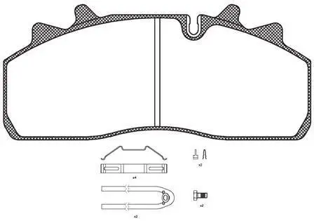 2125480 КМП гальмівних колодок ROADHOUSE підбір по vin на Brocar