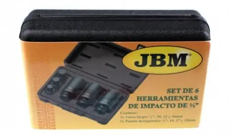 52337 Набор головок ударных 6-гранных 1/2&quot; (3 шт) JBM підбір по vin на Brocar