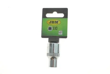 13658 Головка Torx E10 (під ключ 1/2&quot;) (хромована) JBM підбір по vin на Brocar