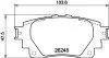 Гальмівні колодки TOYOTA Corolla/Yaris Cross "R "18>> NP1181