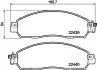 NP2106 Комплект гальмівних колодок NISSAN NV200 Front Axle NISSHINBO підбір по vin на Brocar