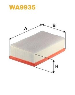 WA9935 Фильтр воздуха WIX FILTERS подбор по vin на Brocar