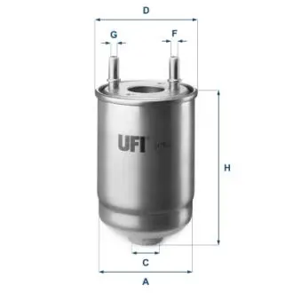 2418600 Фільтр паливний UFI підбір по vin на Brocar