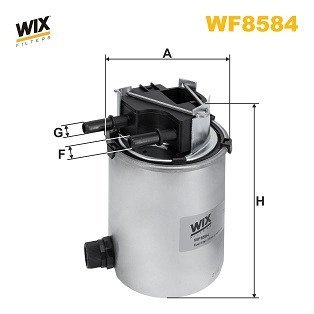 WF8584 Фільтр палива WIX FILTERS підбір по vin на Brocar