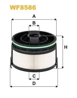 WF8586 Фільтр палива WIX FILTERS підбір по vin на Brocar