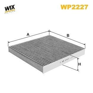 WP2227 Фільтр салону WIX FILTERS підбір по vin на Brocar