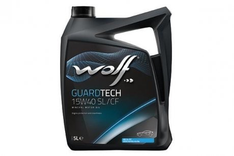 8300318 GUARDTECH 15W40 SL/CF 5Lx4 Wolf подбор по vin на Brocar