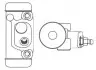 KIA Рабочий тормозной цилиндр SPORTAGE K00 94- F026002350