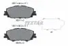 Колодки тормозные (передние) Toyota Corolla/Yaris 18- (Advics) 2621701