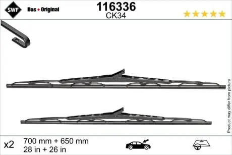 116336 Склоочисник SWF підбір по vin на Brocar