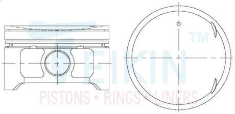 44328050 Поршні +0.50mm (комплект на двигун) QR25DE Nissan X-Trail, Teana TEIKIN підбір по vin на Brocar