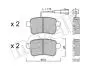 Колодки гальмівні (задні) Alfa Romeo Giulietta 10-20 22-0895-0