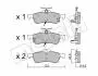 Колодки тормозные (задние) Honda Civic IX 1.4-2.2D 12- 22-0556-2