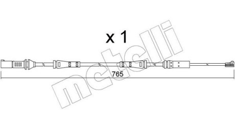 SU372 Датчик износа тормозных колодок (передних) BMW 3 (G20/G80)/4 (G23/G83) 18- METELLI подбор по vin на Brocar