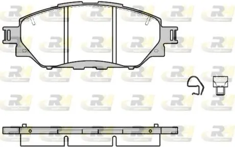 2167104 Тормозные колодки дисковые ROADHOUSE підбір по vin на Brocar