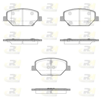 2163102 Тормозные колодки дисковые ROADHOUSE підбір по vin на Brocar