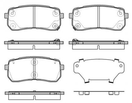 2128812 Гальмівні колодки дискові ROADHOUSE підбір по vin на Brocar