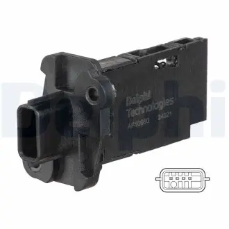AF1066012B1 Витратомір повітря DELPHI підбір по vin на Brocar