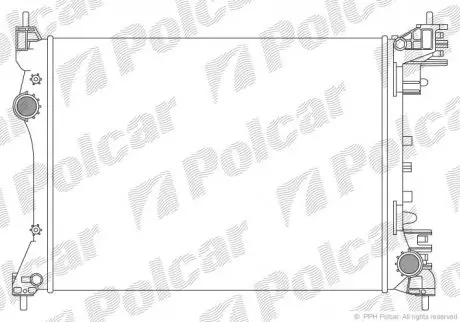 1425081X Радіатор охолодження POLCAR підбір по vin на Brocar