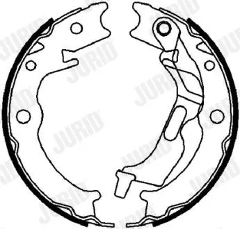 362527J CHEVROLET Колодки тормозные барабанные задние Evanda, Lacetti JURID підбір по vin на Brocar