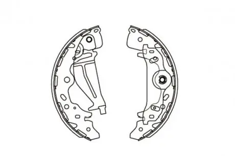 KBS3405 PARTS HYUNDAI Колодки барабанные задн.H-1,Kia Carnival 99- KAVO підбір по vin на Brocar