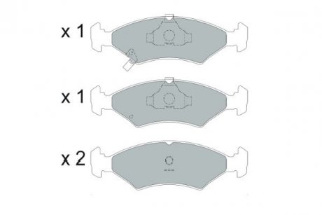 KBP4026 PARTS KIA Тормозные колодки дисковые передн.Shuma 98- KAVO підбір по vin на Brocar