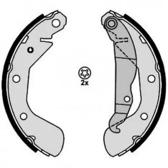 362614J Щеки тормозные Astra,Corsa,Vectra,Espero,Lanos,Nexia JURID подбор по vin на Brocar