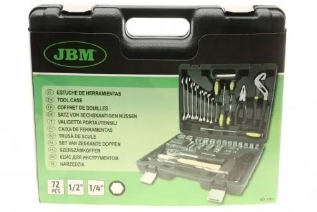 51818 Набір насадок шестигранних (72 предмета) JBM підбір по vin на Brocar