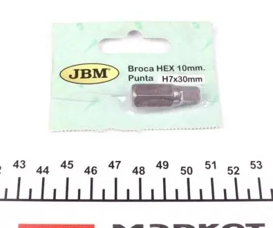 10371 Бита шестигранная HEX (10x7mm) JBM підбір по vin на Brocar
