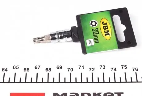 13397 Біта Torx T30 + адаптер під ключ 1/4&quot; (хромована) JBM підбір по vin на Brocar