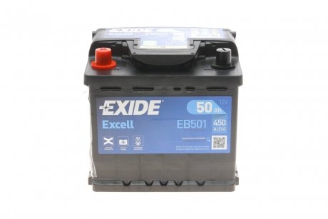 EB501 Стартерна акумуляторна батарея, Стартерна акумуляторна батарея EXIDE підбір по vin на Brocar