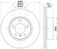 8DD355129401 Диск гальмівний (передній) BMW 1 (F20)/3 (F30)/4 (F32) 11- (300x22) PRO+ HELLA підбір по vin на Brocar