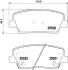 8DB355023041 Колодки гальмівні (задні) Hyundai Santa Fe II 06-/Kia Sorento II 09- HELLA підбір по vin на Brocar