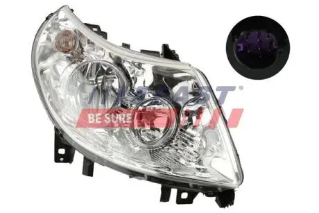 FT85790 Фара FIAT DUCATO 06&gt; H7 + H1 ПР. РЕГУЛЬ. ЕЛЕКТР. 7 PIN FAST підбір по vin на Brocar