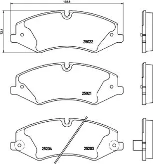 8DB355015551 Комплект гальмівних колодок, дискове гальмо HELLA підбір по vin на Brocar