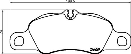 8DB355013801 Комплект гальмівних колодок, дискове гальмо HELLA підбір по vin на Brocar