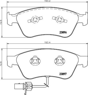 8DB355009211 Комплект гальмівних колодок, дискове гальмо HELLA підбір по vin на Brocar